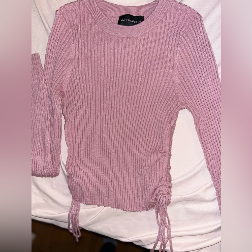 Pink Sweater Shirt - LAST CHANCE